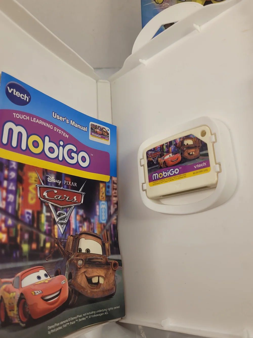 Lot Of 3 MobiGo Vtech Games Cars SpongeBob Madagascar (U)